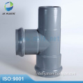8010 PVC fittings with rubber ring two faucet one insert regular tee